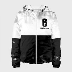 Куртка с капюшоном женская Rainbow Six black game colletcion, цвет: 3D-белый