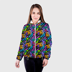 Куртка с капюшоном женская Sharp colored, цвет: 3D-белый — фото 2