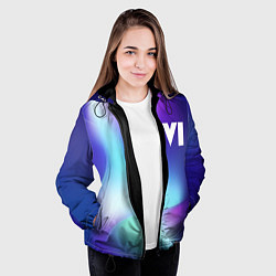 Куртка с капюшоном женская GTA 6 northern cold, цвет: 3D-черный — фото 2