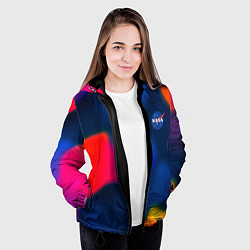 Куртка с капюшоном женская Nasa gradient sportcolor, цвет: 3D-черный — фото 2