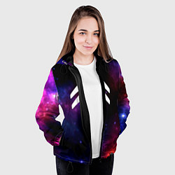 Куртка с капюшоном женская Citroen space, цвет: 3D-черный — фото 2