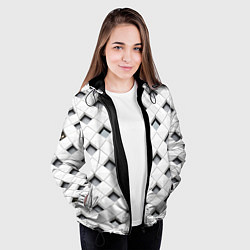 Куртка с капюшоном женская Quatro, цвет: 3D-черный — фото 2