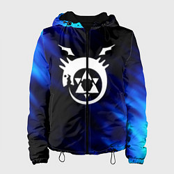 Куртка с капюшоном женская Fullmetal Alchemist soul, цвет: 3D-черный