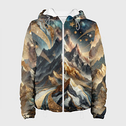 Куртка с капюшоном женская Золотые горы, цвет: 3D-белый