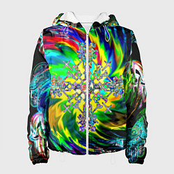 Куртка с капюшоном женская Став обнуление негатива, цвет: 3D-белый