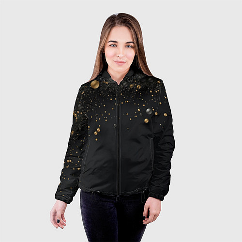 Женская куртка Золотая пыль / 3D-Черный – фото 4