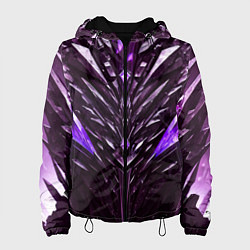 Женская куртка Фиолетовые кристаллы и камень