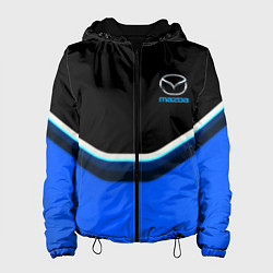 Куртка с капюшоном женская Mazda sport brend car, цвет: 3D-черный