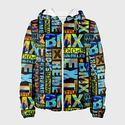 Куртка с капюшоном женская Extreme sport BMX, цвет: 3D-белый