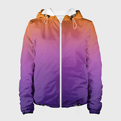 Женская куртка Градиент оранжево-фиолетовый