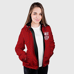 Куртка с капюшоном женская Barcelona отпечатки, цвет: 3D-черный — фото 2