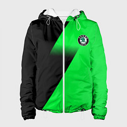 Женская куртка Skoda green line geometry