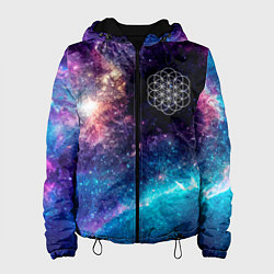 Куртка с капюшоном женская Coldplay space rock, цвет: 3D-черный