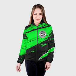 Куртка с капюшоном женская Bayern sport green, цвет: 3D-черный — фото 2