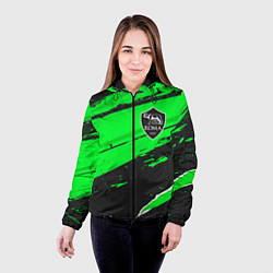 Куртка с капюшоном женская Roma sport green, цвет: 3D-черный — фото 2