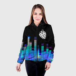 Куртка с капюшоном женская Green Day эквалайзер, цвет: 3D-черный — фото 2