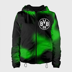 Куртка с капюшоном женская Borussia sport halftone, цвет: 3D-черный