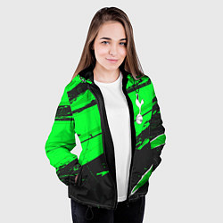 Куртка с капюшоном женская Tottenham sport green, цвет: 3D-черный — фото 2