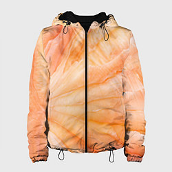 Куртка с капюшоном женская Мандарин абстракция акварель, цвет: 3D-черный