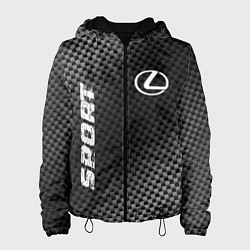 Куртка с капюшоном женская Lexus sport carbon, цвет: 3D-черный