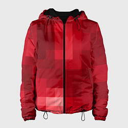 Женская куртка Red cubes abstraction