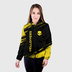 Куртка с капюшоном женская Helldivers: Skull Logo, цвет: 3D-черный — фото 2