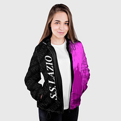 Куртка с капюшоном женская Lazio pro football по-вертикали, цвет: 3D-черный — фото 2