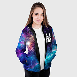 Куртка с капюшоном женская Die Antwoord space rock, цвет: 3D-черный — фото 2