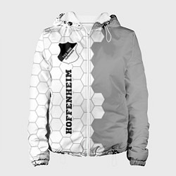 Куртка с капюшоном женская Hoffenheim sport на светлом фоне по-вертикали, цвет: 3D-белый