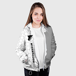 Куртка с капюшоном женская Hoffenheim sport на светлом фоне по-вертикали, цвет: 3D-белый — фото 2