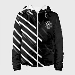 Куртка с капюшоном женская Borussia sport fc, цвет: 3D-белый