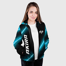 Куртка с капюшоном женская Akira неоновые лампы, цвет: 3D-черный — фото 2