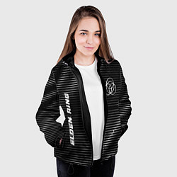 Куртка с капюшоном женская Elden Ring metal game lines, цвет: 3D-черный — фото 2