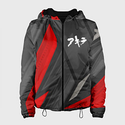 Куртка с капюшоном женская Akira red lines, цвет: 3D-черный