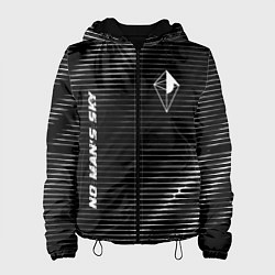 Куртка с капюшоном женская No Mans Sky metal game lines, цвет: 3D-черный