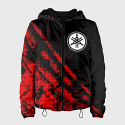 Куртка с капюшоном женская Yamaha sport grunge, цвет: 3D-черный