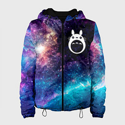 Куртка с капюшоном женская Totoro space anime, цвет: 3D-черный