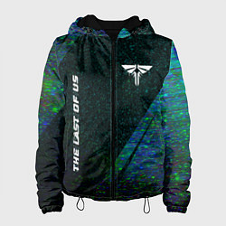 Куртка с капюшоном женская The Last Of Us glitch blue, цвет: 3D-черный