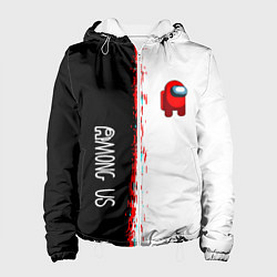 Куртка с капюшоном женская Among us предатель, цвет: 3D-белый
