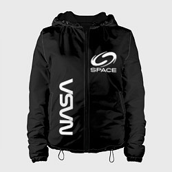 Женская куртка Nasa space logo white