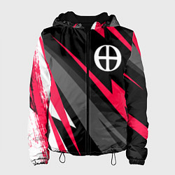 Куртка с капюшоном женская Blue Exorcist electro lines, цвет: 3D-черный