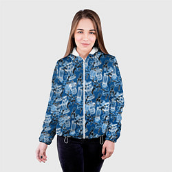 Куртка с капюшоном женская Африканские барабанщицы, цвет: 3D-белый — фото 2