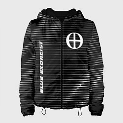 Куртка с капюшоном женская Blue Exorcist metal anime lines, цвет: 3D-черный