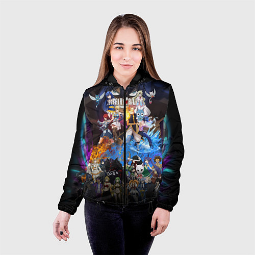 Женская куртка Фейри Тейл / 3D-Черный – фото 4