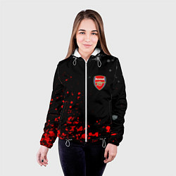 Куртка с капюшоном женская Arsenal spash, цвет: 3D-белый — фото 2