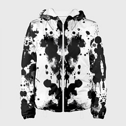Куртка с капюшоном женская The psychedelic Rorschach test - ai art, цвет: 3D-белый