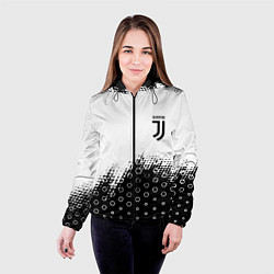 Куртка с капюшоном женская Juventus sport steel, цвет: 3D-черный — фото 2
