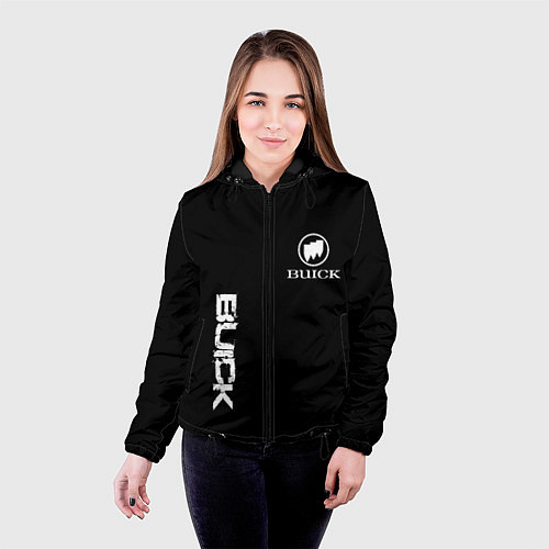 Женская куртка Buik logo white / 3D-Черный – фото 4