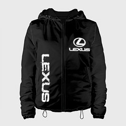 Куртка с капюшоном женская Lexus white logo auto, цвет: 3D-черный