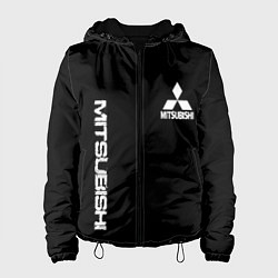 Женская куртка Mitsubishi logo white auto